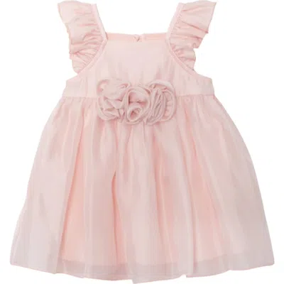 Isobella & Chloe Babies'  Sweet Peony Pink Flutter Sleeve Dress