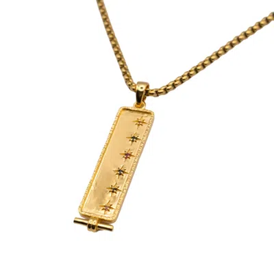 Isolated Jewellery Women's Gold Celestial Bar Pendant
