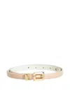 Isolda Babaçu Leather Buckle Belt In Neutral