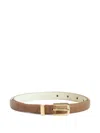 Isolda Babassu Leather Belt In Brown