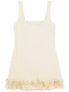 Isolda Cupuaçu Mini Dress In Neutrals