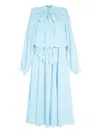 Isolda Dandara Long-sleeve Midi Dress In Blue