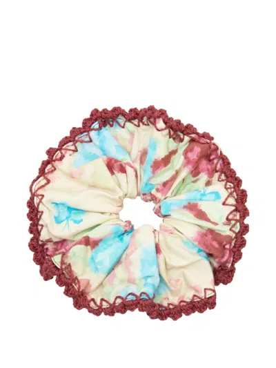 Isolda Folclore Crochet-detail Hair Accessory In Multi