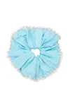 Isolda Folclore Crochet-trim Hair Accessory In Blue