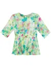 Isolda Labirinto De Rios Blouse In Green