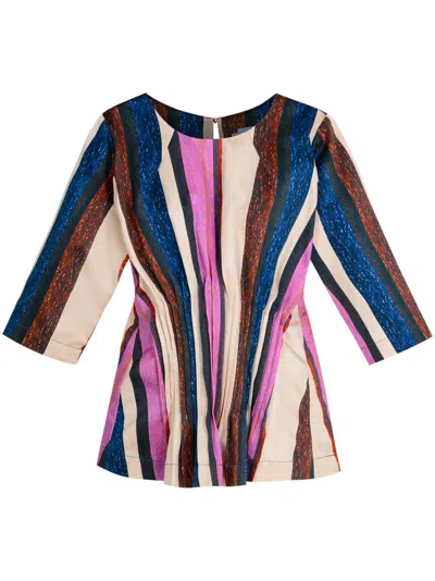Isolda Labirinto De Rios Blouse In Marchetaria
