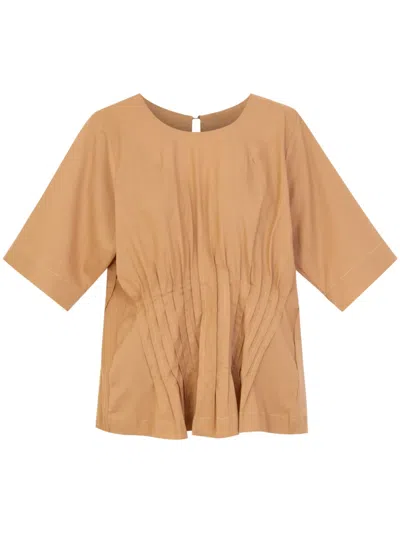 Isolda Labirinto De Rios Blouse In Neutrals