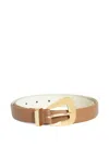 Isolda Montaria Leather Belt In Brown