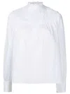 Isolda Ronnie Long-sleeved Cotton Blouse In White
