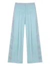 Isolda São Pedro Side-stripe Trousers In Blue