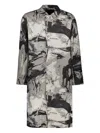 Iso.poetism Cotton Trench Coat In 黑色