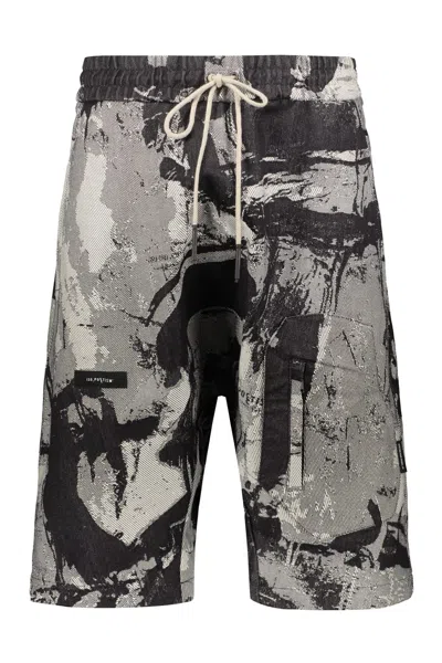 ISO.POETISM COTTON BERMUDA SHORTS