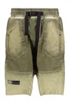 Iso.poetism Cotton Bermuda Shorts In Green