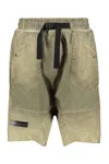 Iso.poetism Cotton Bermuda Shorts In Green