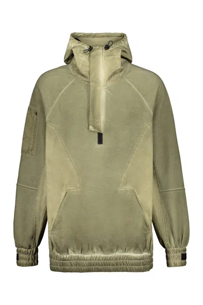 Iso.poetism Panelled Hoodie In Green
