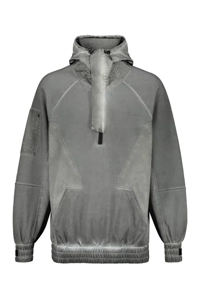 Iso.poetism Cotton Hoodie In Grey