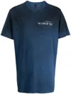Iso.poetism Graphic-print Tie-dye T-shirt In Blue