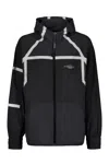 Iso.poetism Hooded Nylon Jacket In Black