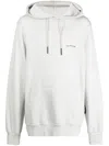 Iso.poetism Logo-print Cotton Hoodie In Grey