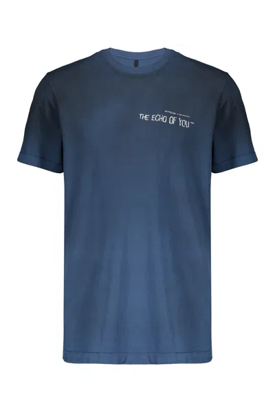Iso.poetism Logo Print T-shirt In Blue