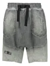 Iso.poetism Cotton Bermuda Shorts In 黑色