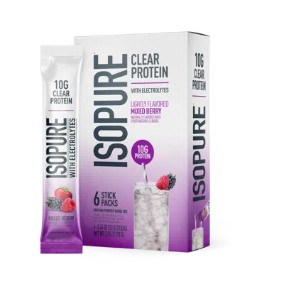 Isopure Protein Protein Water Stickpacks - Mixed Berry