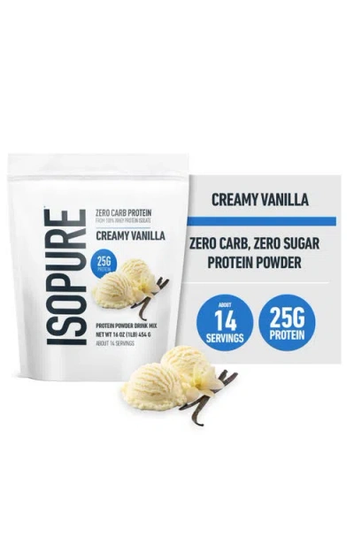 Isopure Zero Carb 100% Whey Protein Isolate Powder, Creamy Vanilla, 25g Protein, 15 Servings In Multi