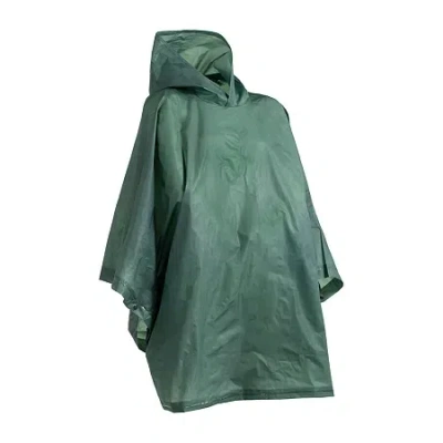 Isotoner Adult Womens Poncho Rain Jacket In Green
