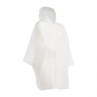 Isotoner Adult Womens Poncho Rain Jacket In White