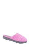 Isotoner Andrea Space Knit Slipper In Pink