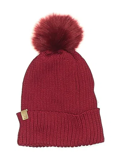 Pre-owned Isotoner Beanie Hat In Red