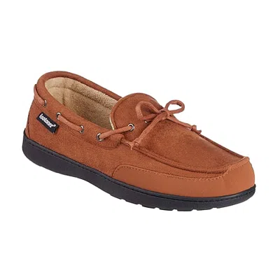 Isotoner Carter Boater Moccasin Mens Moccasin Slippers In Brown