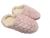 Isotoner Chevron Fur Hoodback Slippers In Peony In Pink