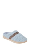 Isotoner Clara Faux Shearling Slipper In Blue