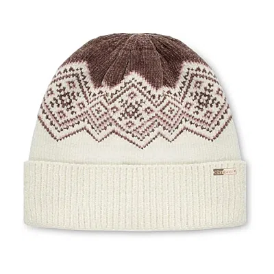 Isotoner Fairisle Womens Beanie In White