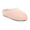 Isotoner Fiona Womens Memory Foam Clog Slippers In Pink