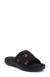 Isotoner Fruit Embroidered Slide Slipper
