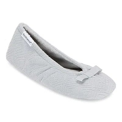 Isotoner Gemma Womens Ballerina Slippers In Gray