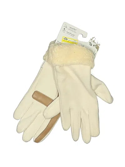 Pre-owned Isotoner Gloves In Ivory