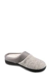 Isotoner Women's Marisol Microsuede Hoodback Slipper In Heather In Heather