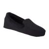 Isotoner Ivy Spandex Velour Womens Moccasin Slippers In Black
