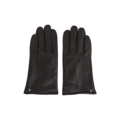 Isotoner Leather Touchscreen Gloves In Black