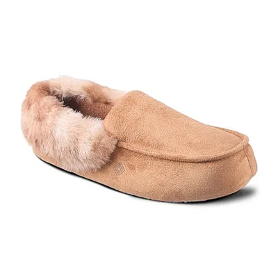 Isotoner Loafer Womens Moccasin Slippers In Brown