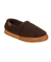 Isotoner Men's Berber Closed Back Slippers In Brown