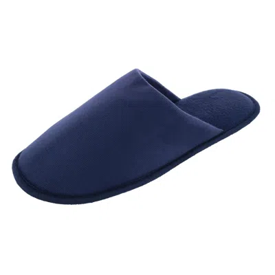 Isotoner Men's Classic Corduroy Scuff Slipper In Blue