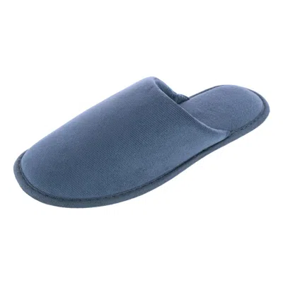 Isotoner Men's Classic Corduroy Scuff Slipper In Grey