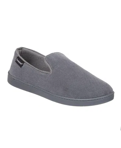 Isotoner Men's Diamond Corduroy Loafers In Gray