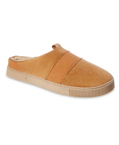 Isotoner Men's Emmett Memory Foam Moccasin Slippers In Buckskin