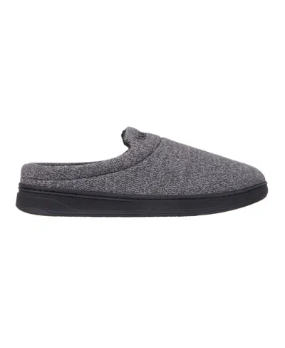 Isotoner Men's Heathered Knit Brady Clog Slippers In Gray