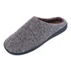 Isotoner Men's Heathered Knit Hoodback Slipper In Multi